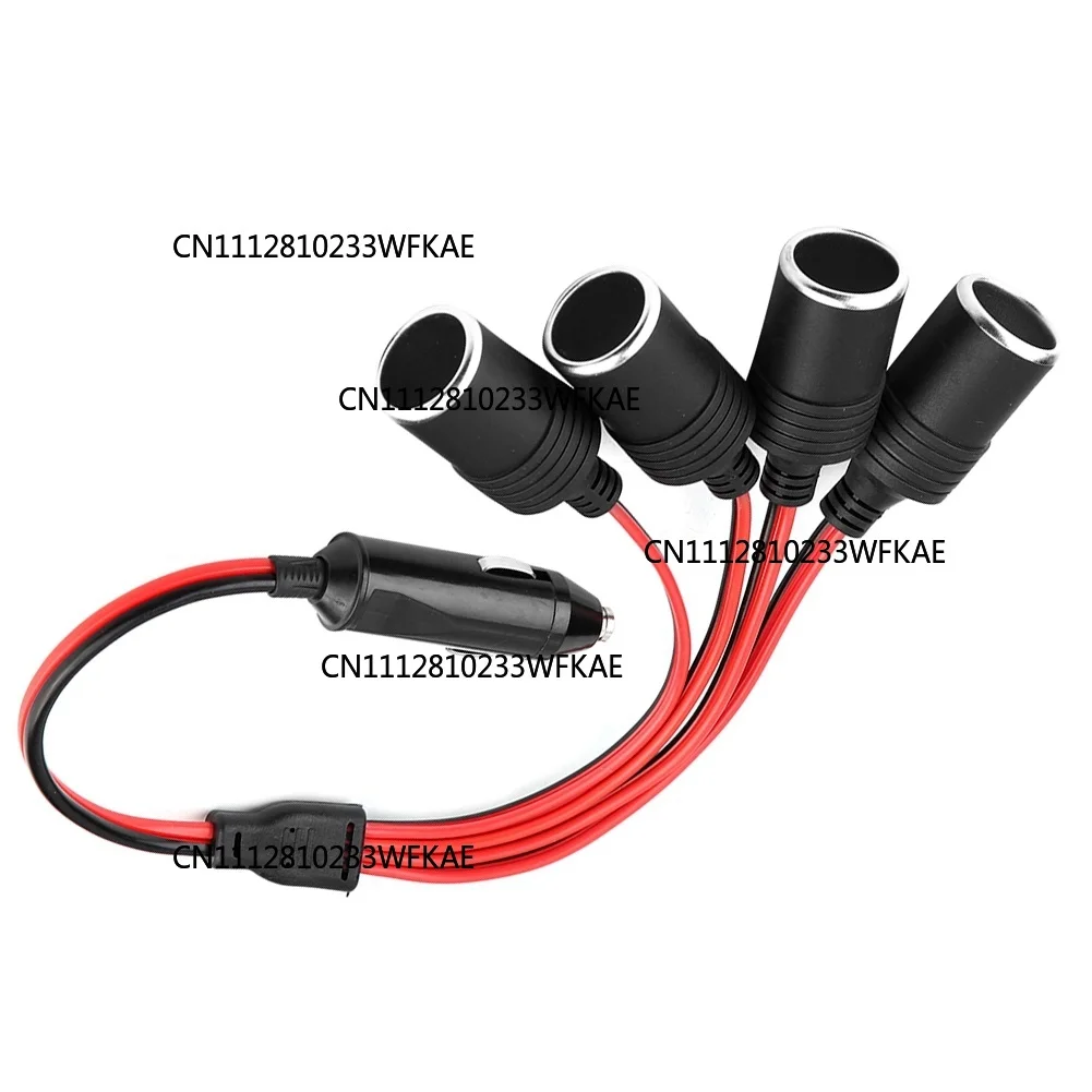 2pcs High Power 4 Way Car Charger Cigarette Lighter Plug Socket Splitter Adapter