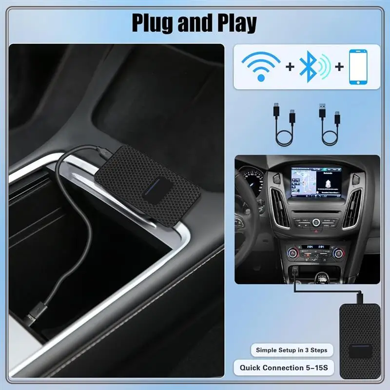 Wireless Carplay Adapter Carplay Dongle Magic AI Box For Wired Carplay Android Auto To Upgrade
