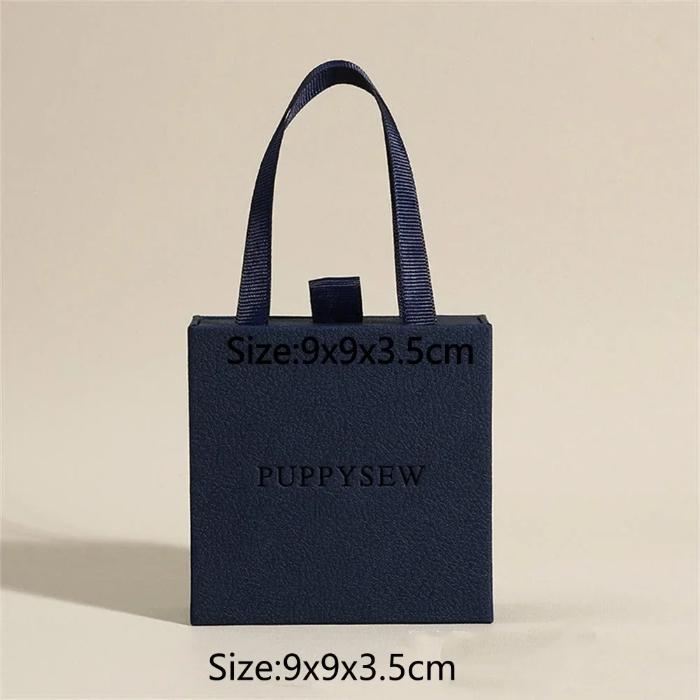 Jewelry Box With Tote Bag for Earring Ring Storage