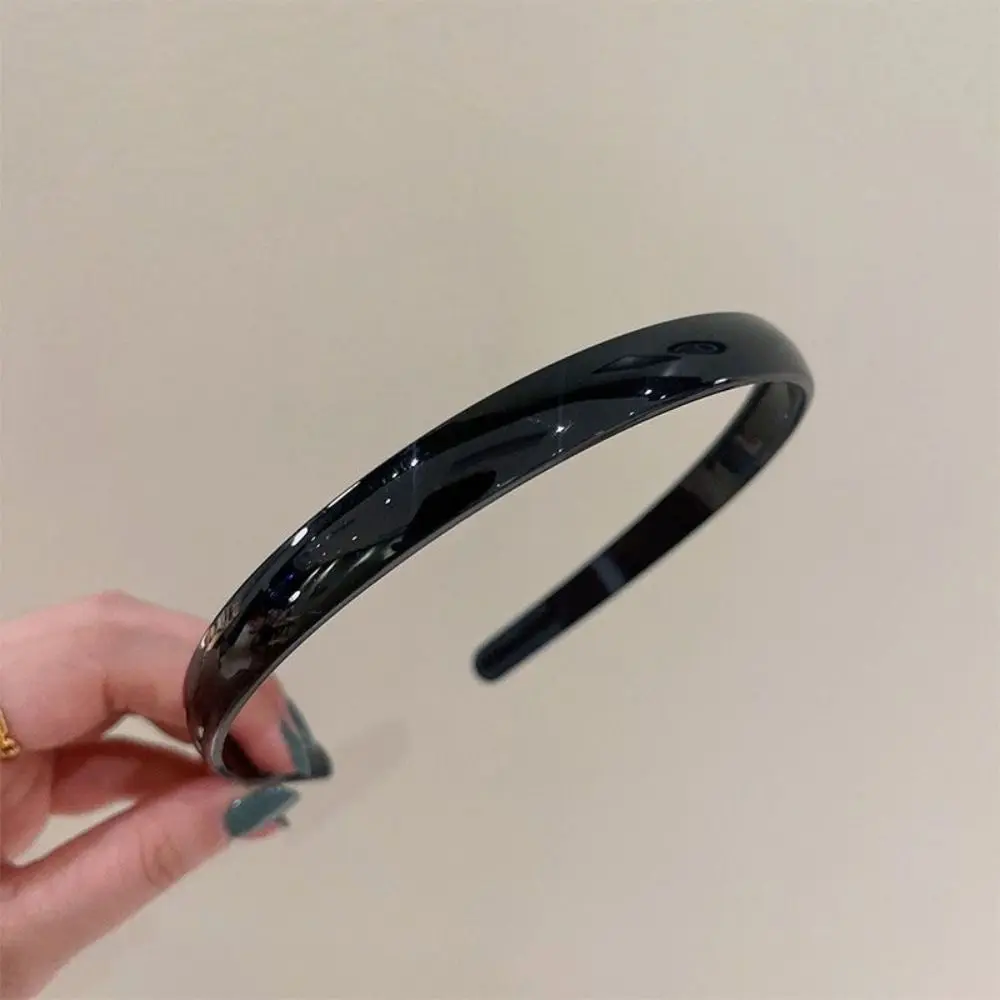 Toothed Jelly Hair Hoop Water Light Solid Color Acrylic Headband Non-slip High Cranial Crest Minimalist Korean Hairband