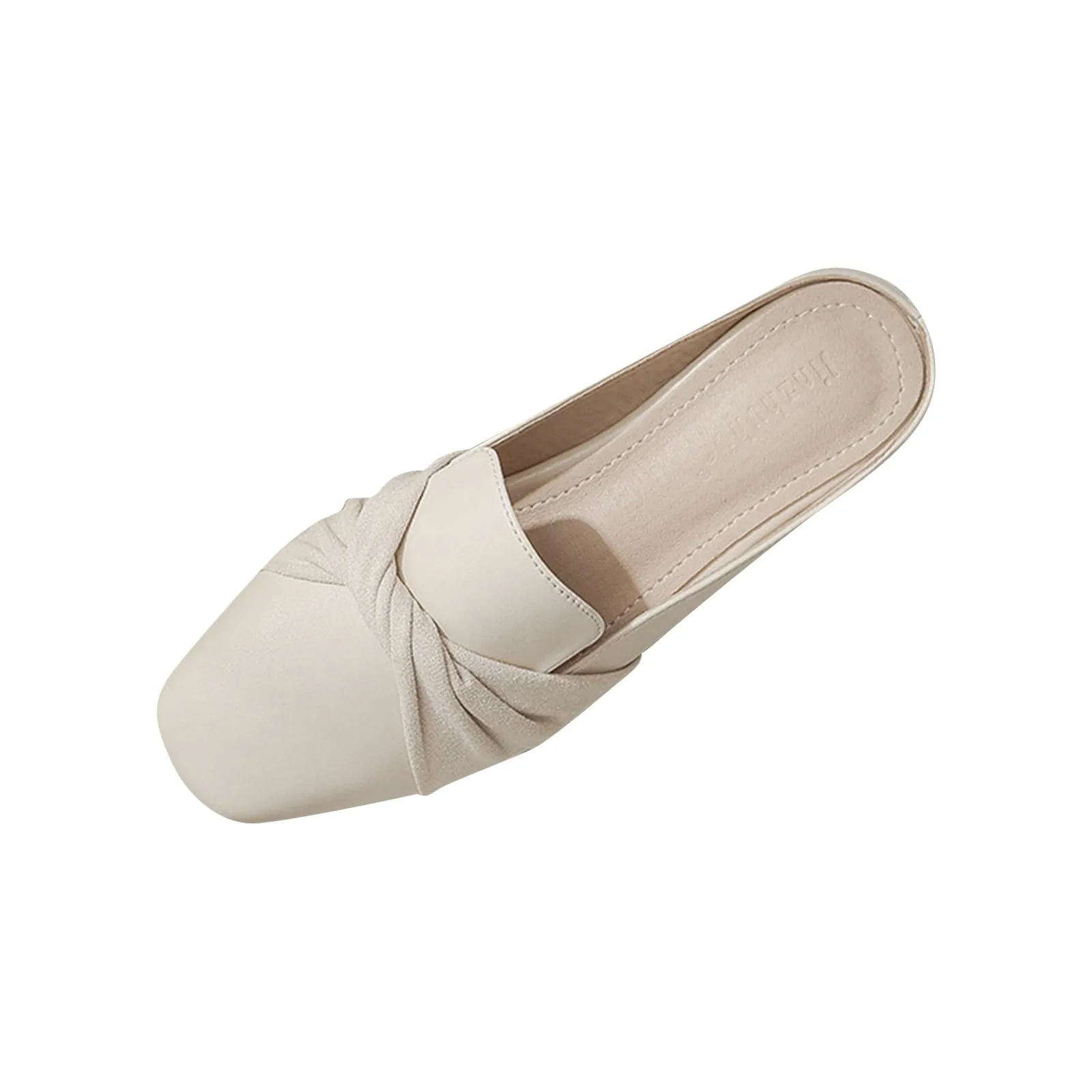 Woman Mules Summer Close Toe Causal Slippers Bowtie Lazy Slides Flat Heel Comfy Slippers Outdoor Fashion Elegant Flip Flops