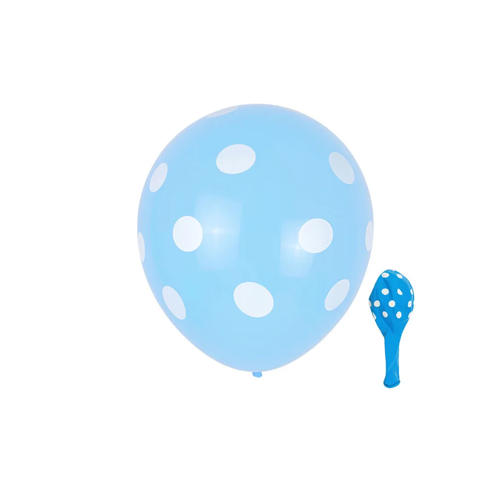

100Pcs Thickened Latex Polka Dot Balloons Durable Inflatable Air Balloons Birthday Wedding Party Decor Mixed Colors
