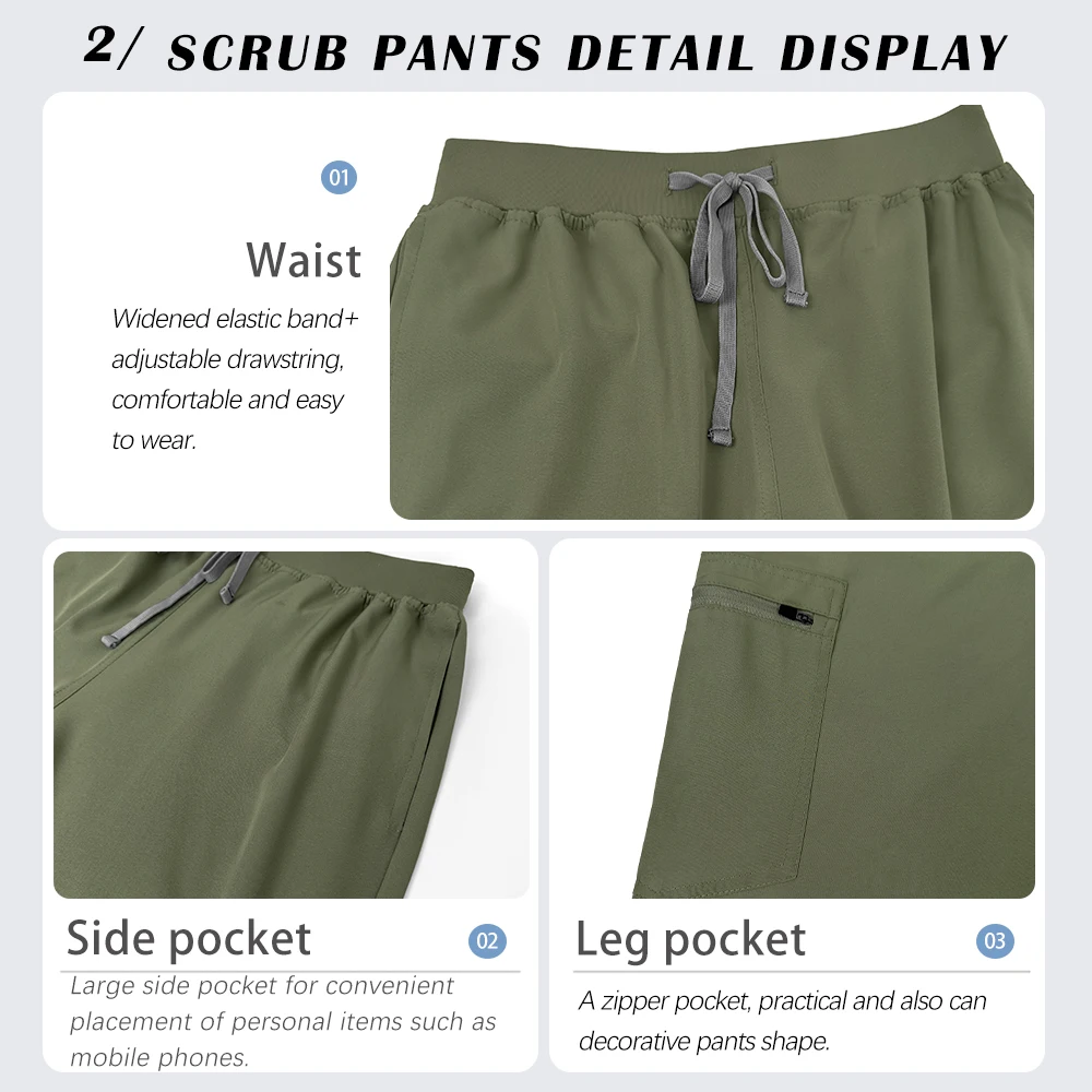 Wysokiej jakości odzież robocza Akcesoria dla pielęgniarek Klinika weterynaryjna Odzież robocza dla lekarzy Wielokolorowe uniformy dla anestezjologów Bluzy medyczne damskie męskie