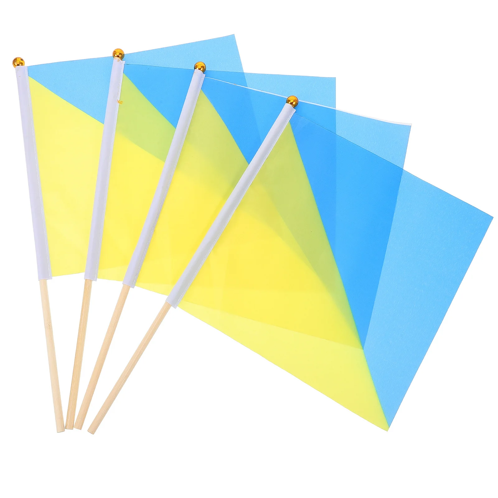 

4pcs Navy Signal Bright Durable Handheld Waving Flags For Sports Racing Referee Commanding Flags Performance Traffic Warning