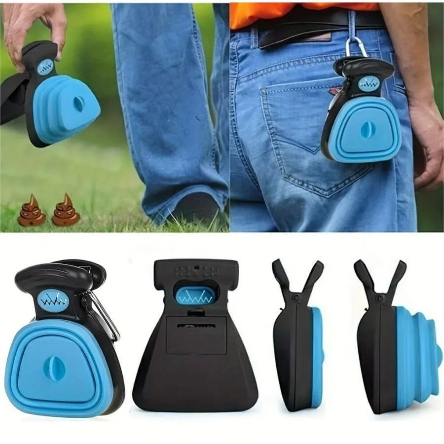 Portable Dog Pooper Scooper Handy Poop Bag Dispenser With 3 Rolls Bag Pet Supplies Outdoor Dog Poop Bag Holder Dispenser