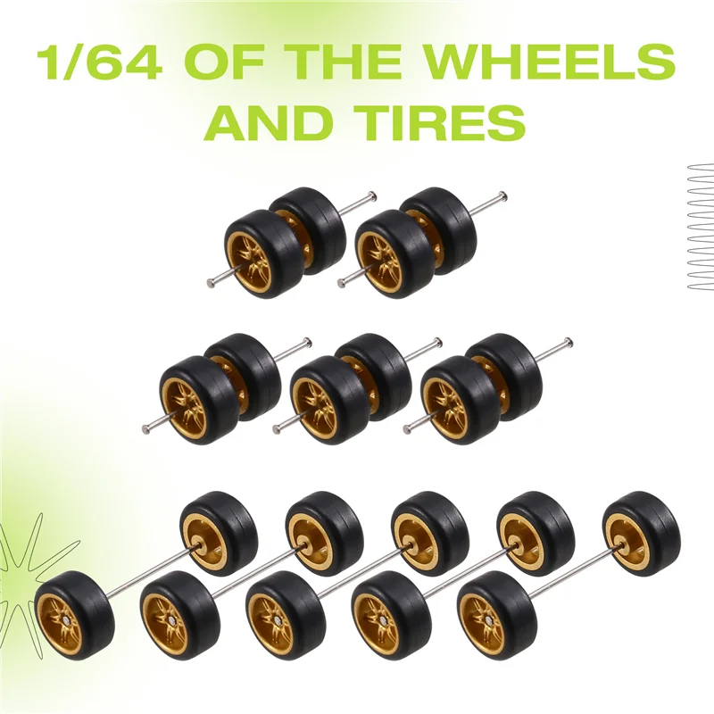 ABWE-Jantes de borracha e 5 pares de 11 mm de alta qualidade, configuração CE28 BBS LMR FUCHS para modelos de carros fundidos em 1:64