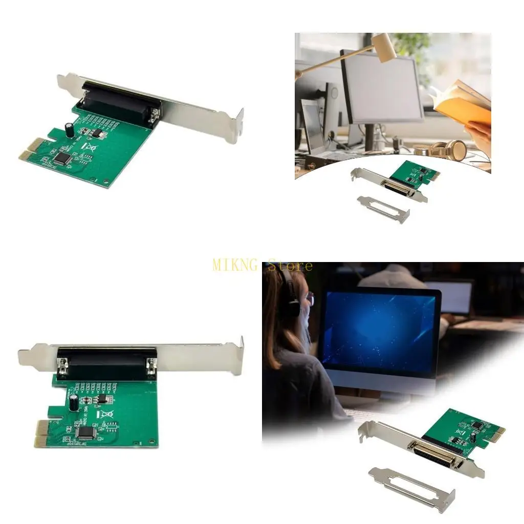 PCIE에서 병렬 포트 카드 데이터 전송 PCIE에서 DB25 프린터 어댑터 최고의 판매