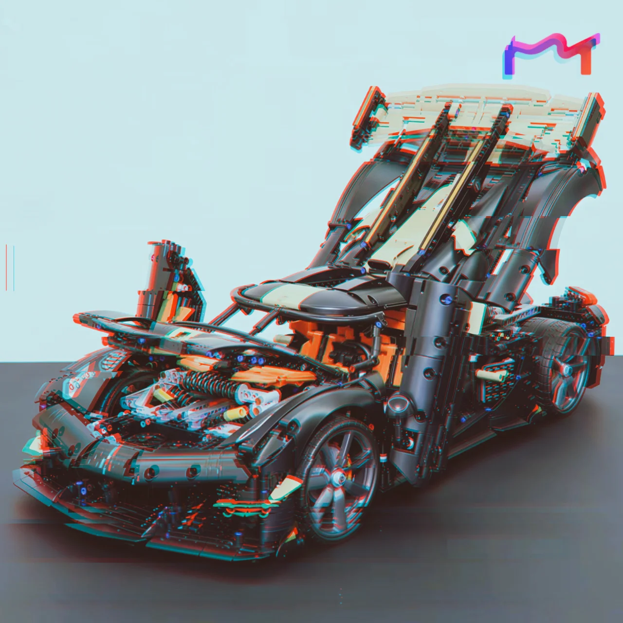2026 New 4104pcs Limite HighTech Track Racing Car Megacar Supercar Building Blocks Puzzle Model Toys For Ornament Birthday Gifts