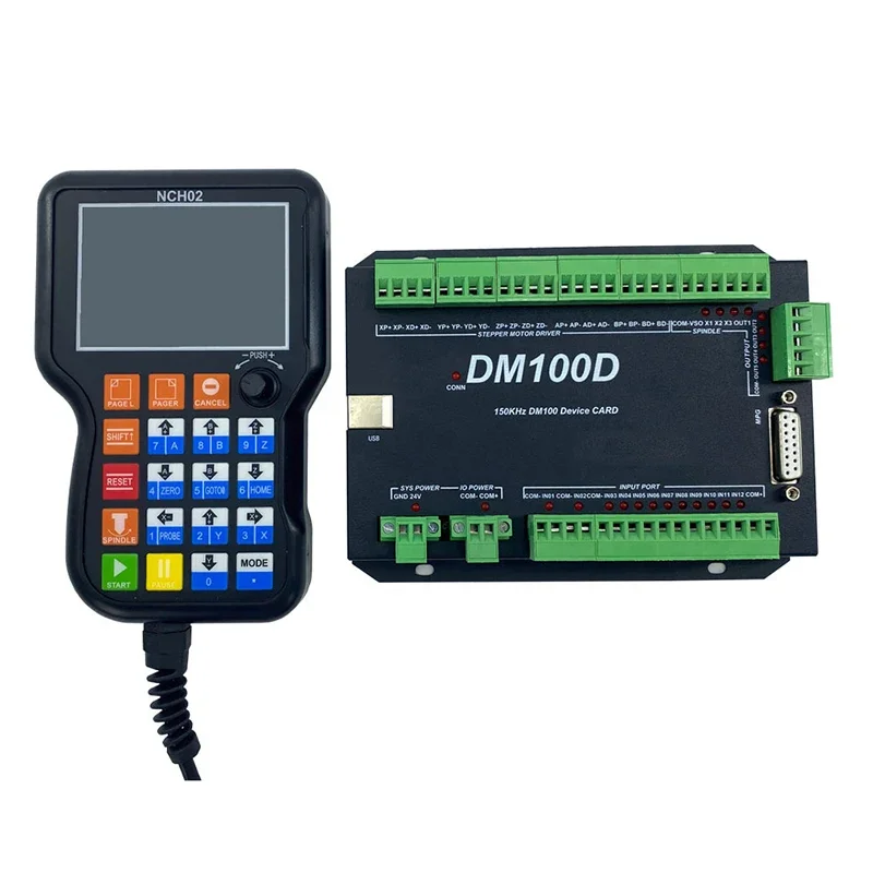 

NCH02 CNC Motion Controller DM100 3 Axis Handle Controller CNC Machining Engraving Machine Controller System