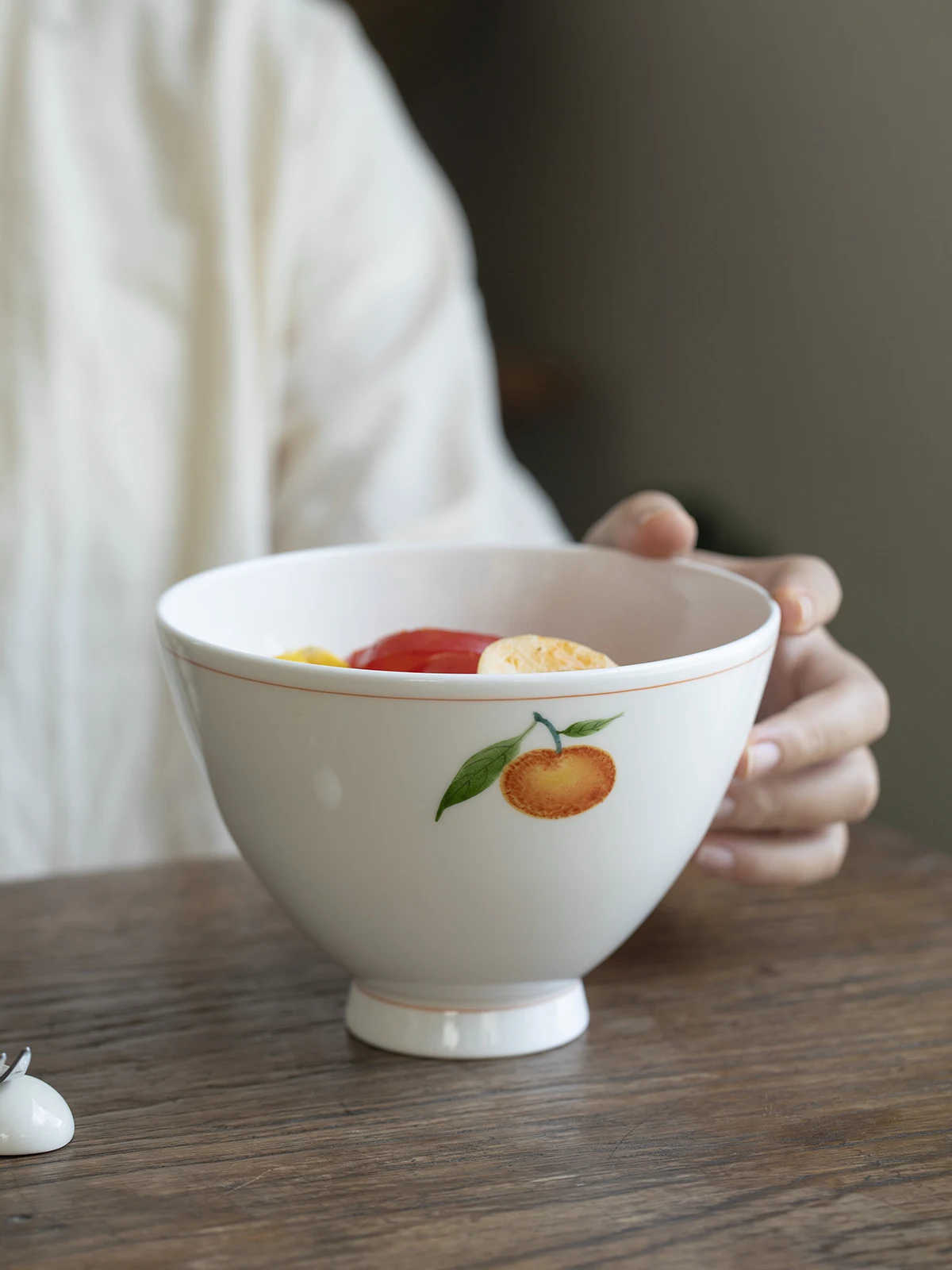 

Manxu Cerc aped Noodle Soup Bowl Chinese Sle Ele Home Use Jingdezhen Porcelain Bowl for Daily Use And Microwave Se