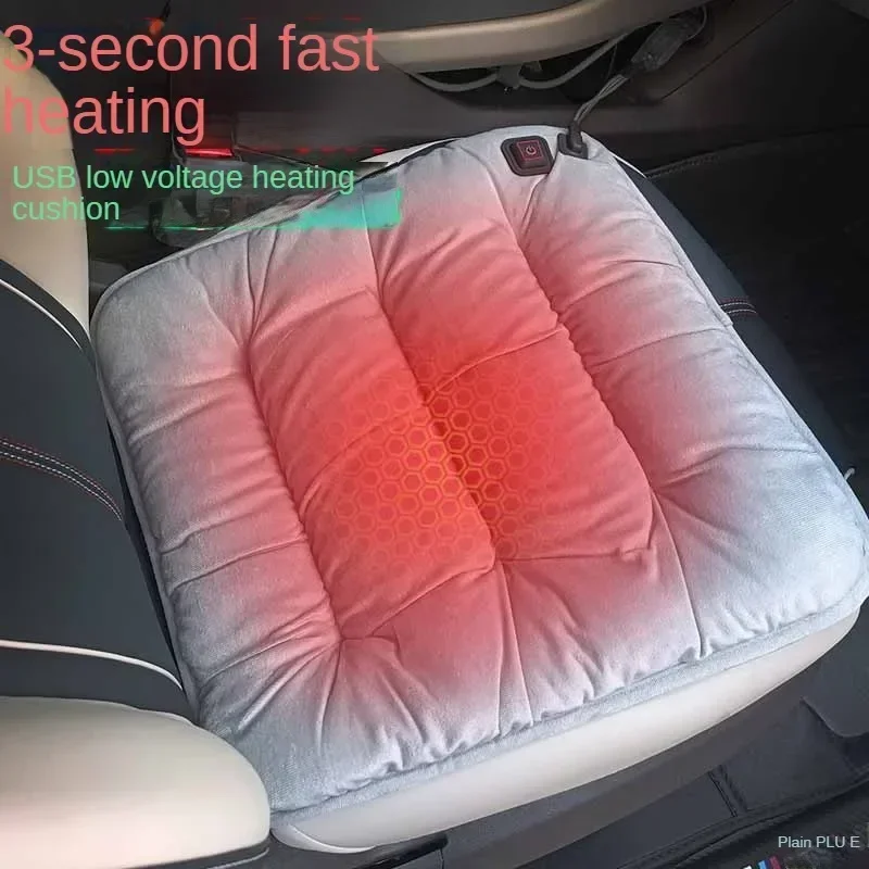 Car Seat Heated Adjustable Temperature Electric Heating Pad Cushion Front Seat  Universal Winter Auto Seat Warmer Pet Warmer