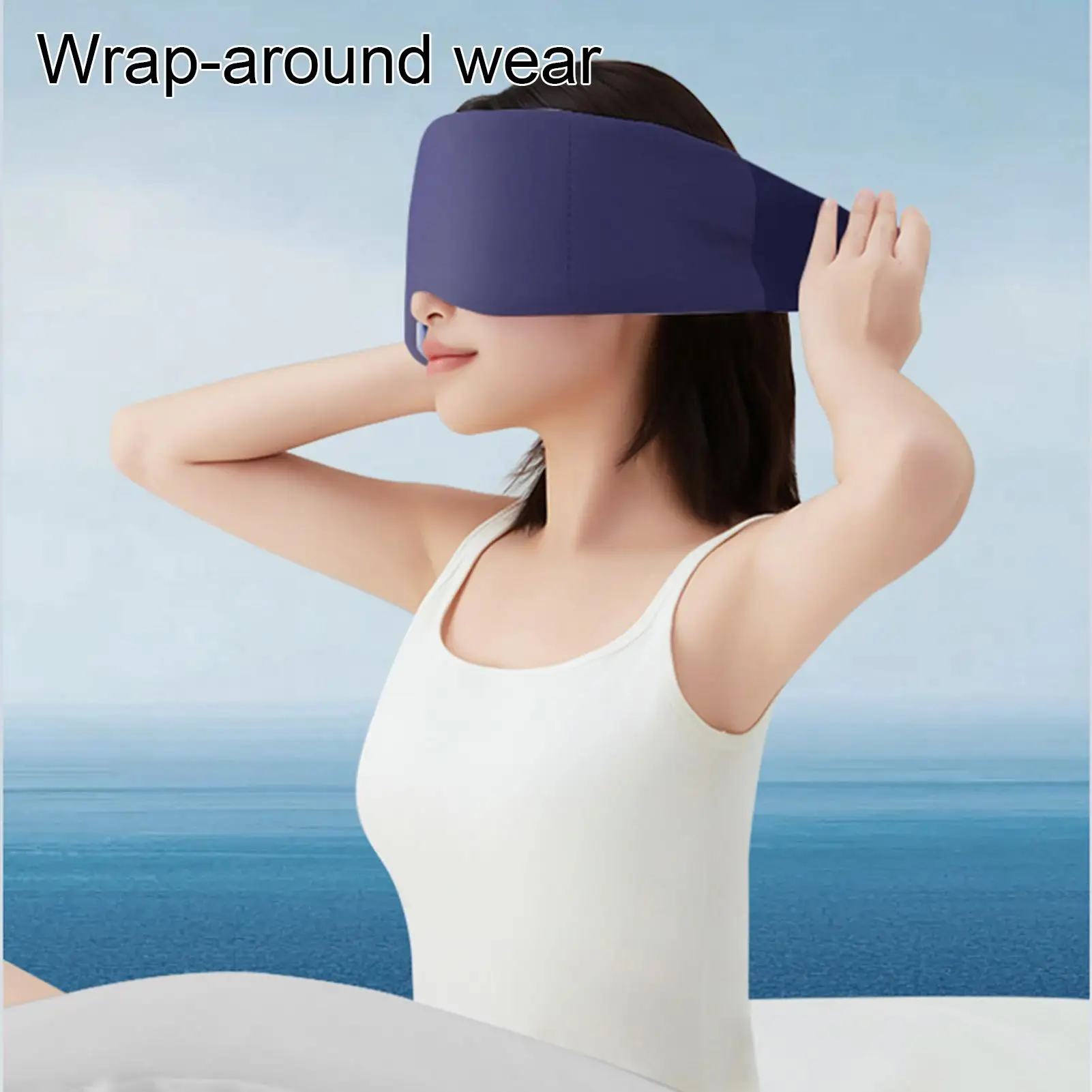 

Weighted Sleeping Blindfold Light Blocking Blindfold Double-Sided Sleeping Eye Cover With Beads And Cotton Filling For Women Men