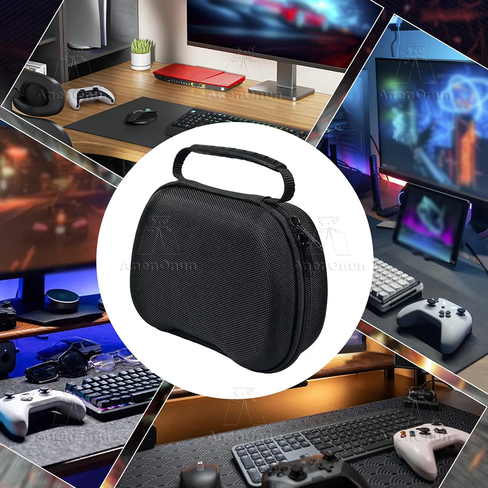 حقيبة حمل وحدة تحكم عالمية مضادة للسقوط ومضادة للخدش EVA Shell Gamepad حقيبة تخزين محمولة لأجهزة PS5، PS4، PS3، Xbox، Switch Pro