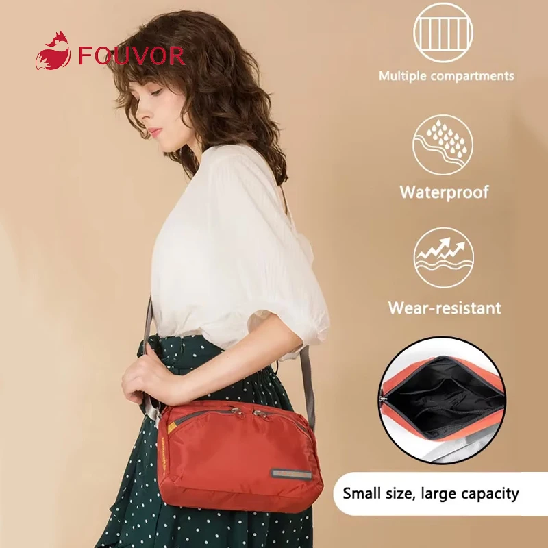 

Fouvor Women's Shoulder Bag 2025 Trend New Large Nylon Crossbody Bag Canvas High End Luxury Designer Fashion Bags Ladies 2587-06