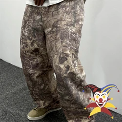 SAINT Leaf Camouflage Workwear Pants Men Women High Quality Streetwear Jogger 2024ss Drawstring Sweatpants