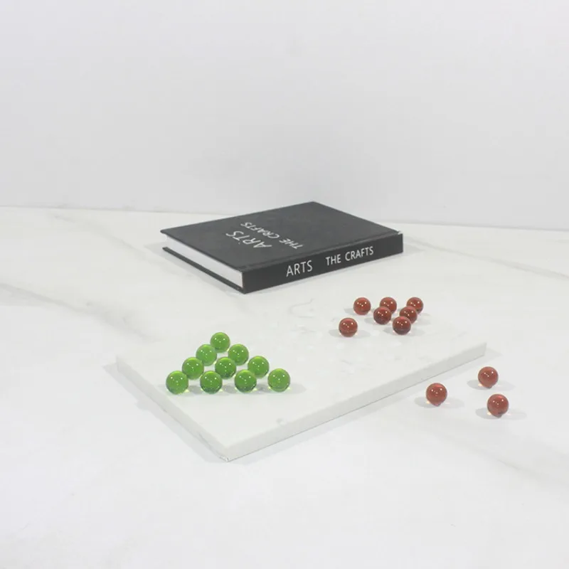 Modern minimalist creative marble acrylic chess board,  ornament model room coffee table creative soft decoration