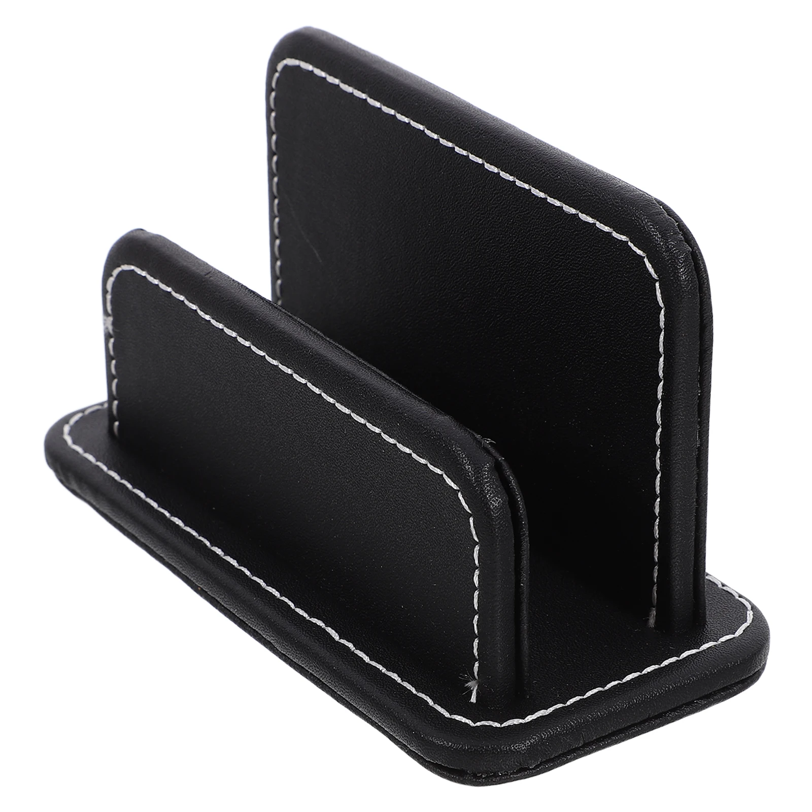 

Modern Business Card Holder Case Black PU Premium Quality Name Display Stand ganizer Storage for Cards