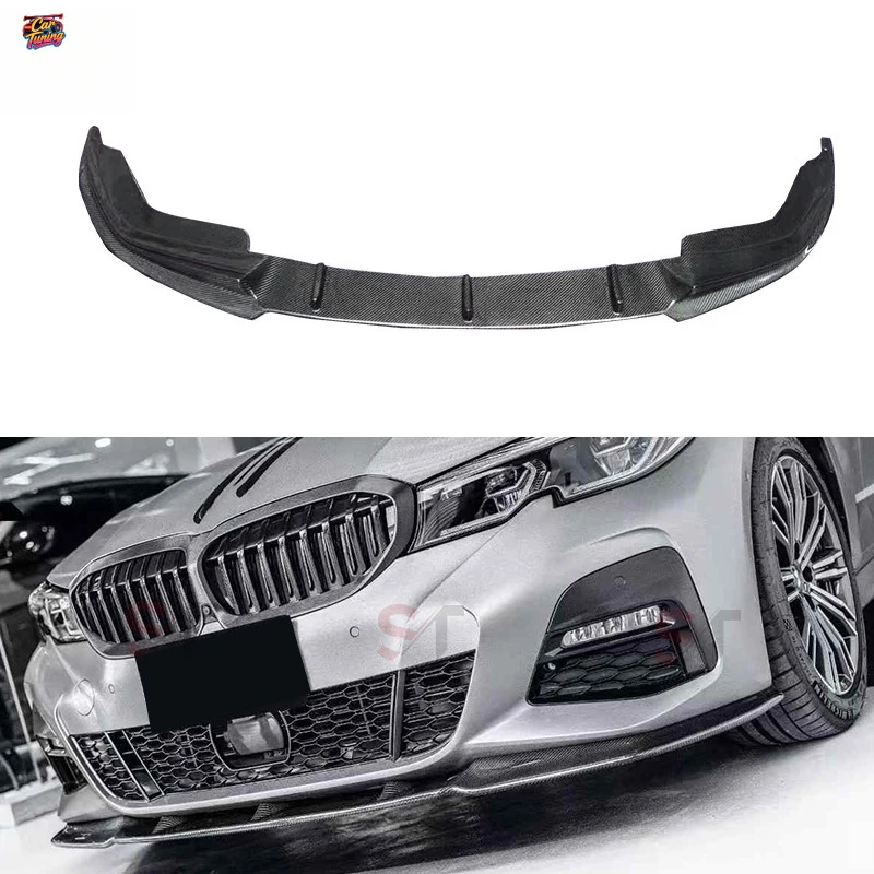 

Suitable for BMW 3 Series G20 G28 early-stage FD model carbon fiber front lip, front splitter, front bumper diffuser
