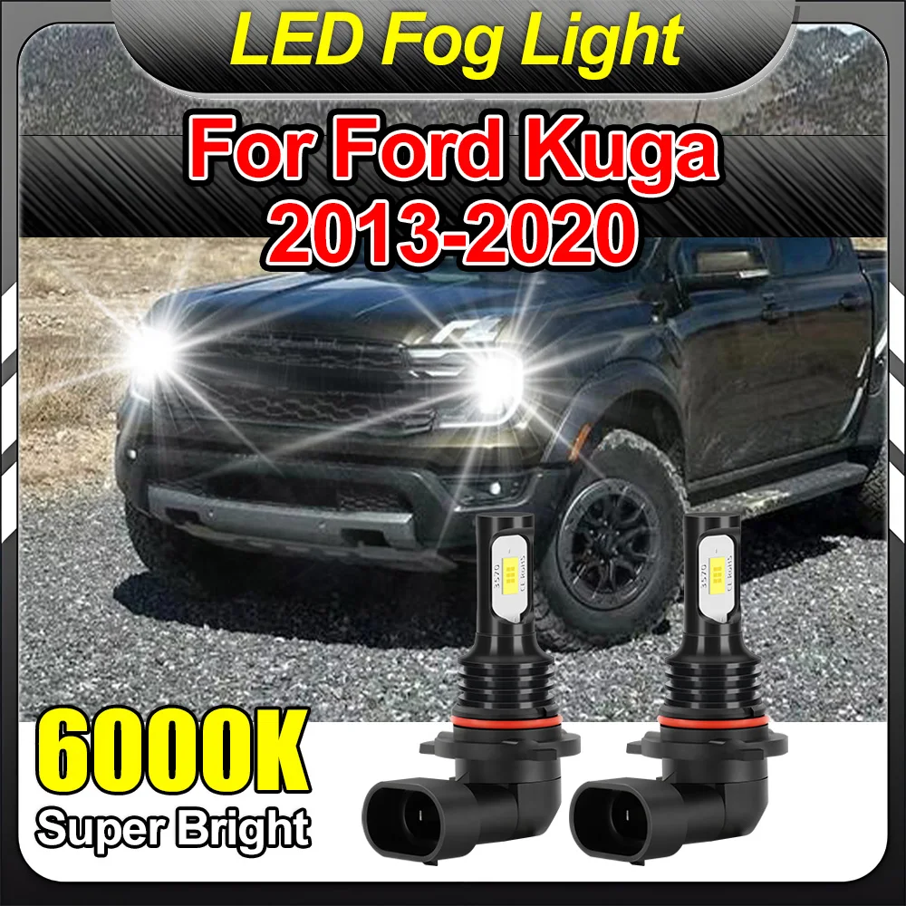 

2 шт. 9005 HB3 светодиодные противотуманные фары 30000LM 200 Вт Canbus автомобильные ходовые огни для Ford Kuga 2013 2014 2015 2016 2017 2018 2019 2020