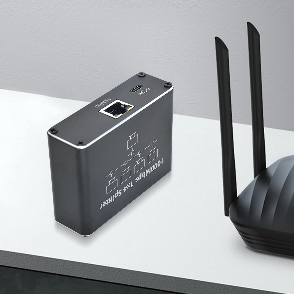 

Ethernet Splitter 1 To 3/4 1000Mbps Internet Cable Splitter Gigabit Network Splitter LAN Splitter for PC Laptop Router TV-Box