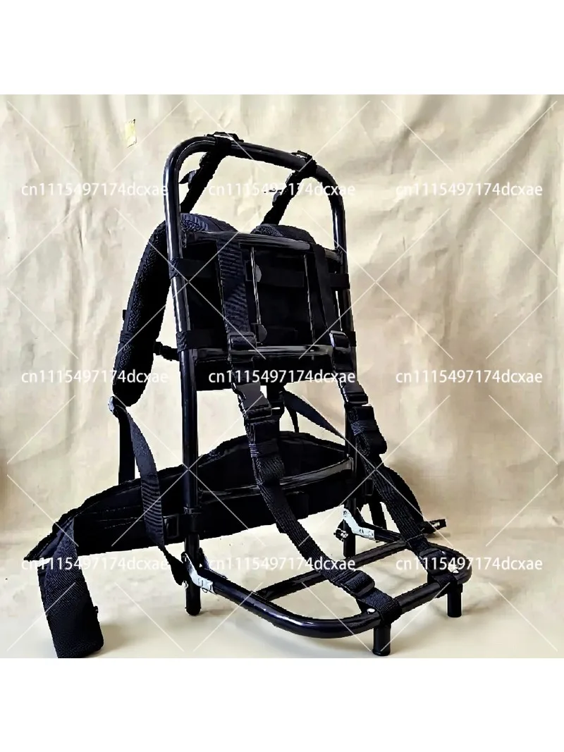 Aluminum Alloy Heavy Duty Folding Backpack Frame 60kg Load Capacity Portable Outdoor Camping