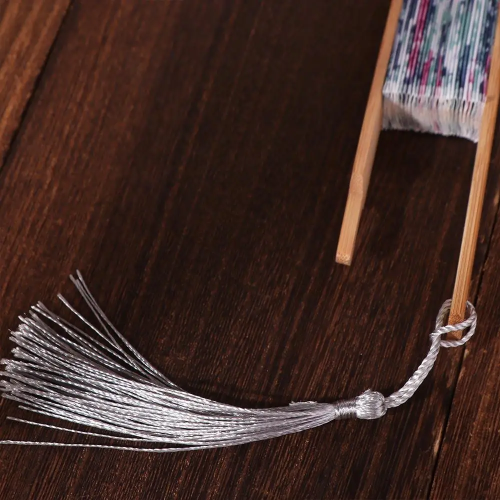 Portable Round Folding Hand Fan Bamboo Handle Elegant Chinese Fans Classical Exquisite Windmill Fan Lady