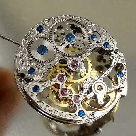 1PC ETA 6498 Mechanical Movement 36.6mm, 21600 BPH 53h Power Reserve 17J Hand Wind for Watchmaker