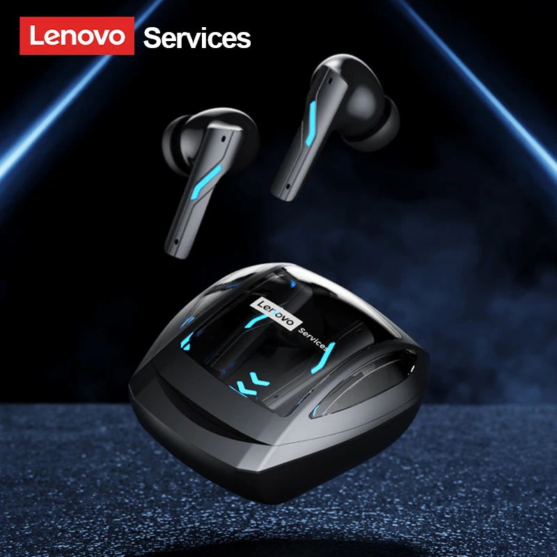 

Игровые наушники Lenovo Esports GT100 с низкой задержкой, Bluetooth 6,0, беспроводные наушники с шумоподавлением, долговечная гарнитура-вкладыш