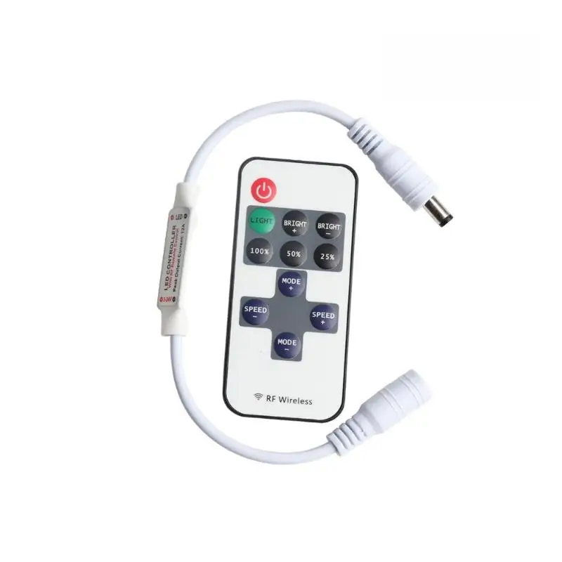 1 Set Brightness Adjustment Dimming 12V 24V RF Remote LED Controller For LED Strip Neon Light 5050 / 2835/ COB