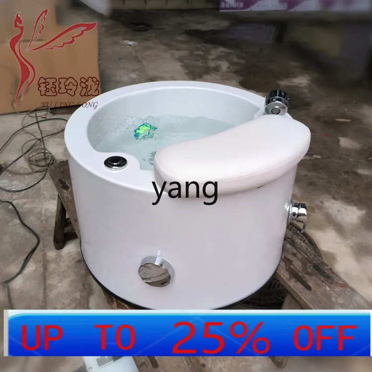 

lmm acrylic foot bath lift foot bucket round manicure basin