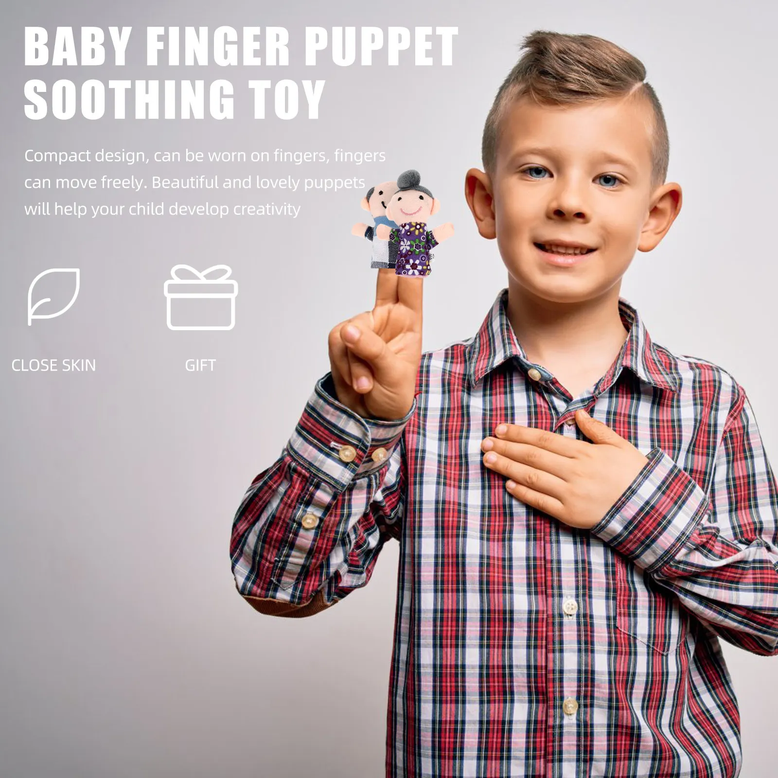 Kids Education Story - 18pcs Animal Finger Puppets Set 10