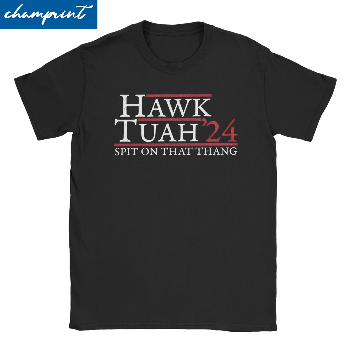 Hawk Tuah Spit On That Thang Meme T-Shirts for Men Women Leisure Cotton Tees Crew Neck Short Sleeve T Shirts Plus Size Tops