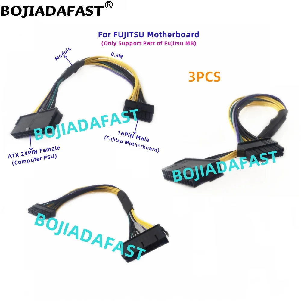 

ATX 24Pin to 16Pin Male Motherboard Adapter Power Cable 0.3M for Fujitsu D3162-A12 D3041-A11 D3348-A13 Esprimo P956