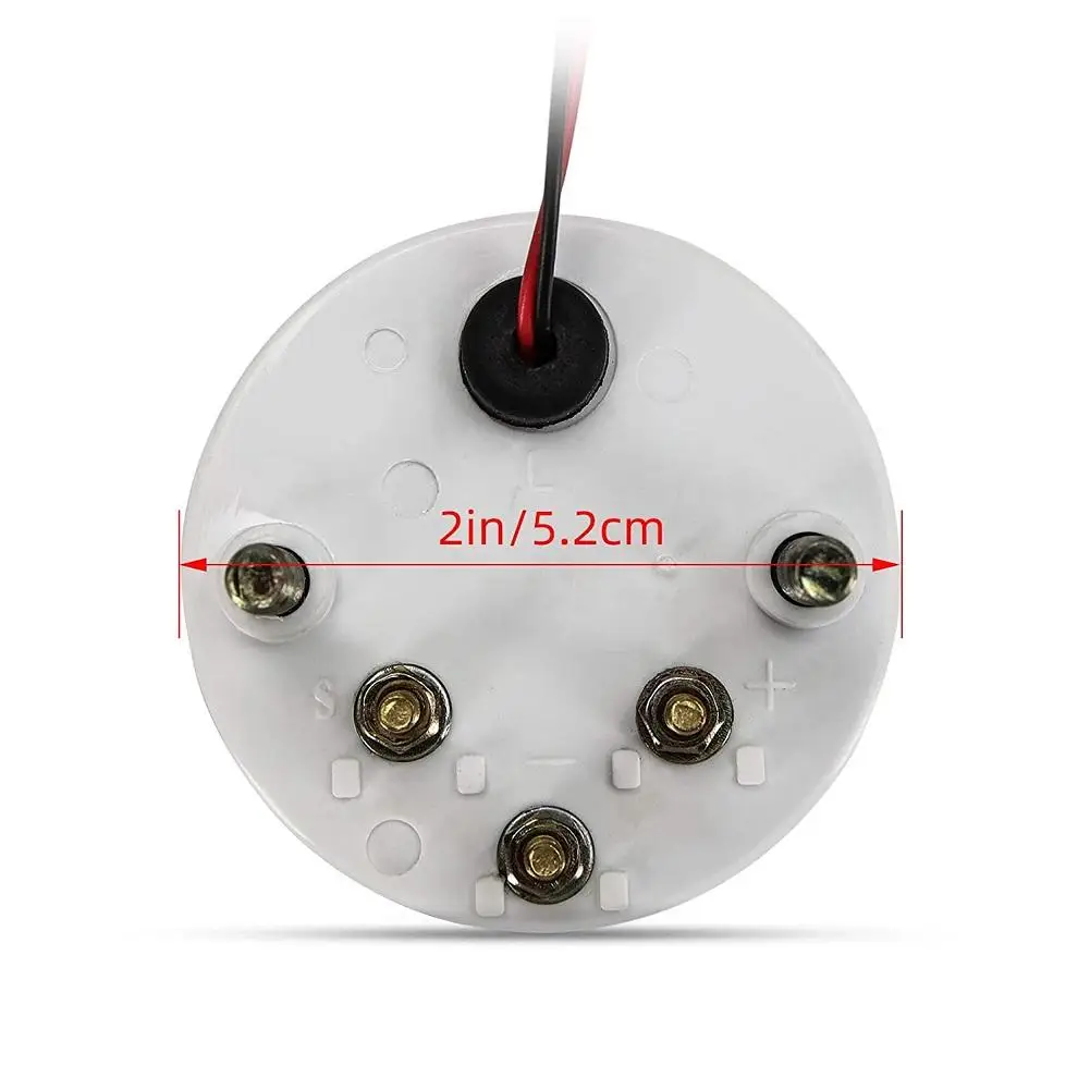 12V 52mm Universal Aluminum Car Fuel Gauge Fuel Level Gauge Meter High Sensitivity Upgrade Modification Parts Accessories