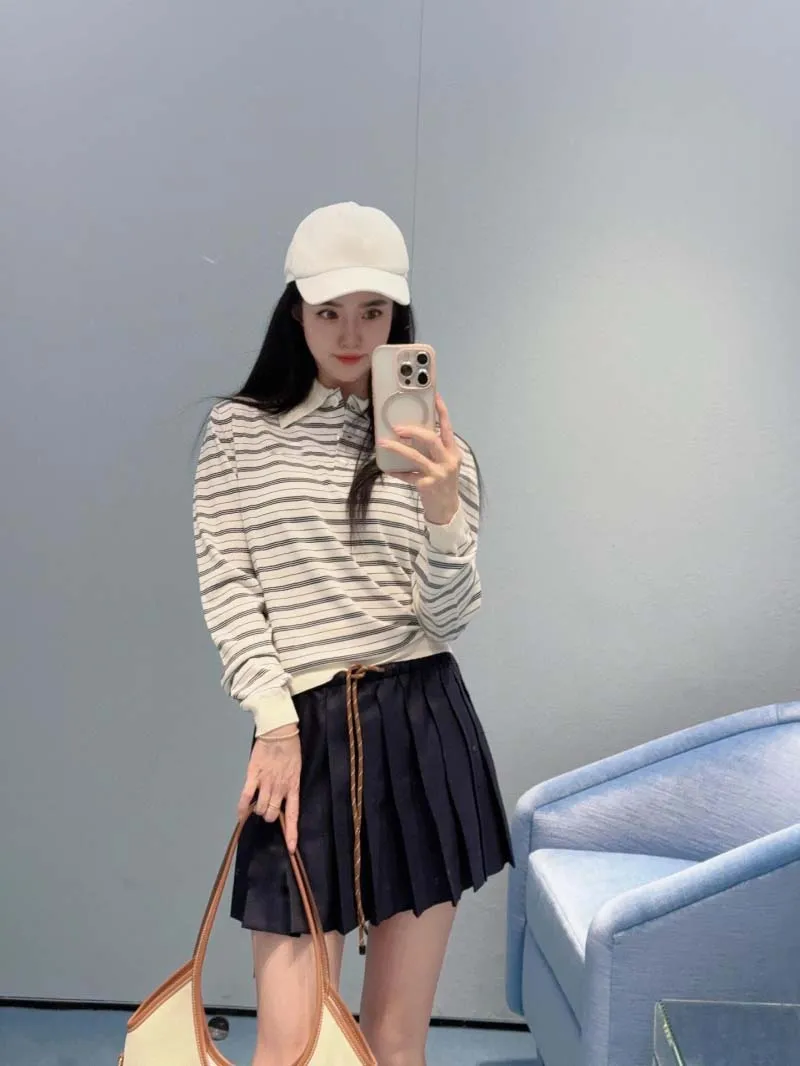 

Girls' style women's half skirt fashionable, sweet, youthful, age reducing drawstring A-line pleated short skirt