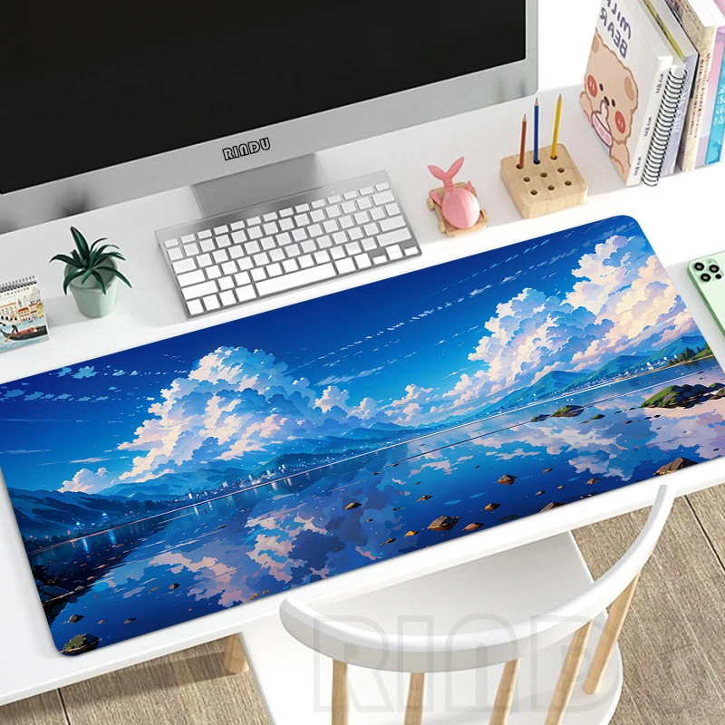 

Mouse Pad Landscape Table Mats Computer Mousepad Company Big Desk Pads 100x50cm Large Gamer Mousepads Mouse Mats