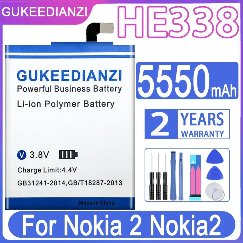 HE319 Battery For Nokia 2 6 3 8 N6 Model HE338 HE317 HE328 HE335 TA-1020 1028 1032 TA-1000 TA-1003 TA-1021