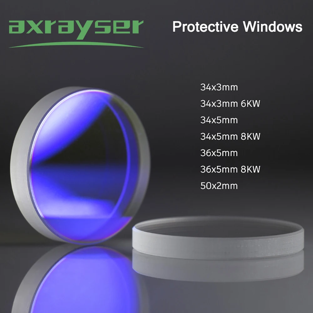 

Fiber Laser Lens Protective Window Optics Fused Silica for BOCI HANS Highyag Bystronic