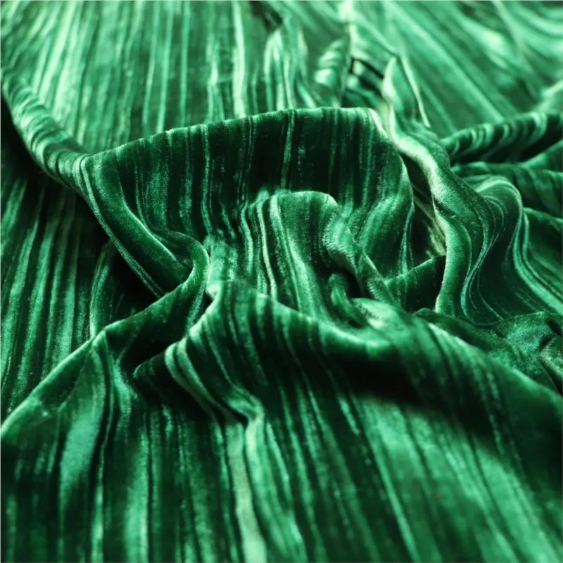 

Silk fabric crumpled velvet cheongsam women's clothing accessories georgett