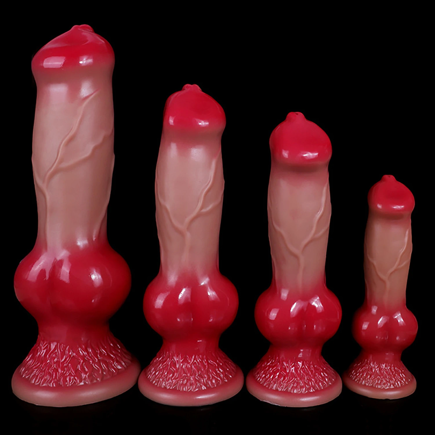 Oversized Liquid Silicone Dog Dildo Anal Plug Soft Penis Anal Dilator Phallus Stimulate Vagina Anus Masturbator Dick Sex Toys