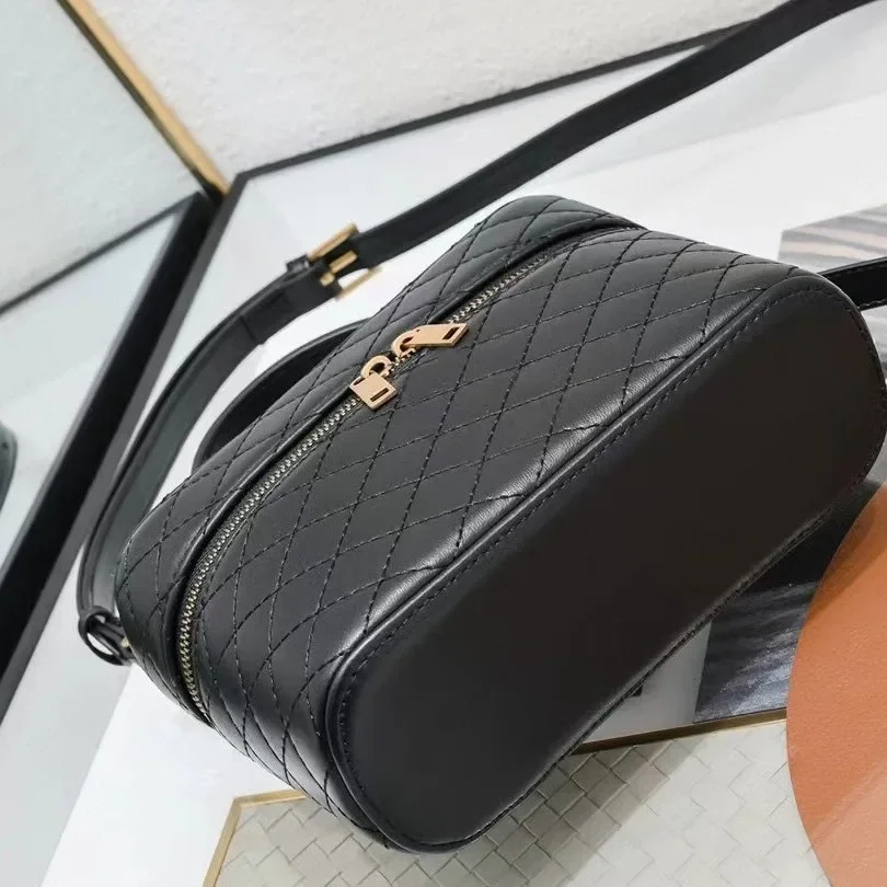 2025 Nieuwe lederen doos tas cosmetische lunch dames meisje schoudertassen crossbody dames kleine vierkante tas