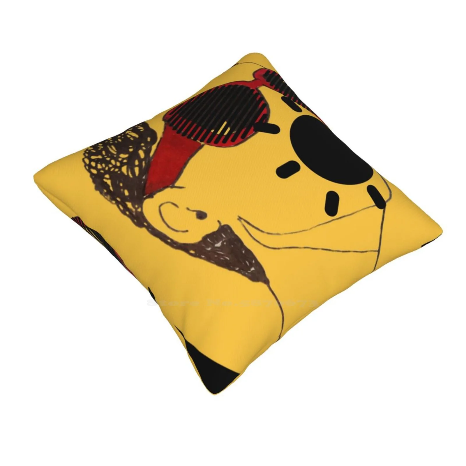 Leo Home Sofa Car Cushion Cover Pillowcase Leo Sun Zodiac August July Summer Yellow Vibrant Colorful Digital Collage Art Mixed