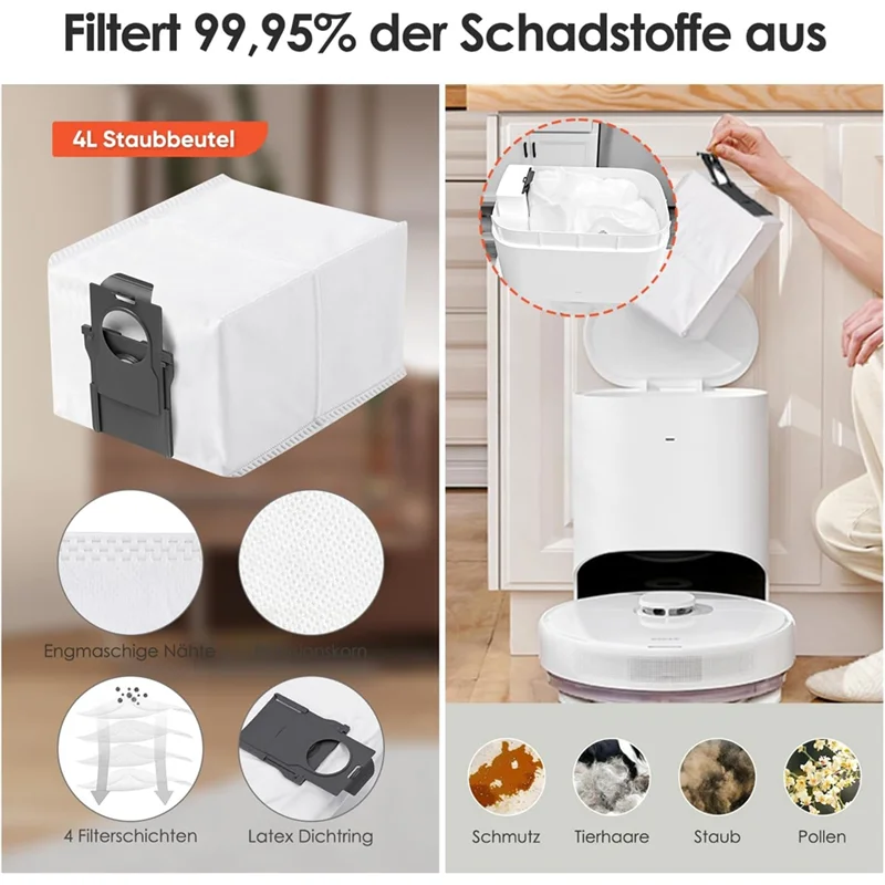 ABBK-Per Dreame D10 Plus Gen 2 Set di accessori per parti di ricambio per aspirapolvere robot