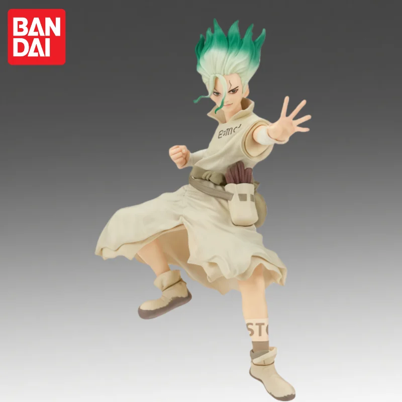 

В наличии Bandai Original Banpresto Dr Stone Ishigami Senkuu, экшн-фигурка, модель куклы, новая коробка, персонажи аниме, гараж