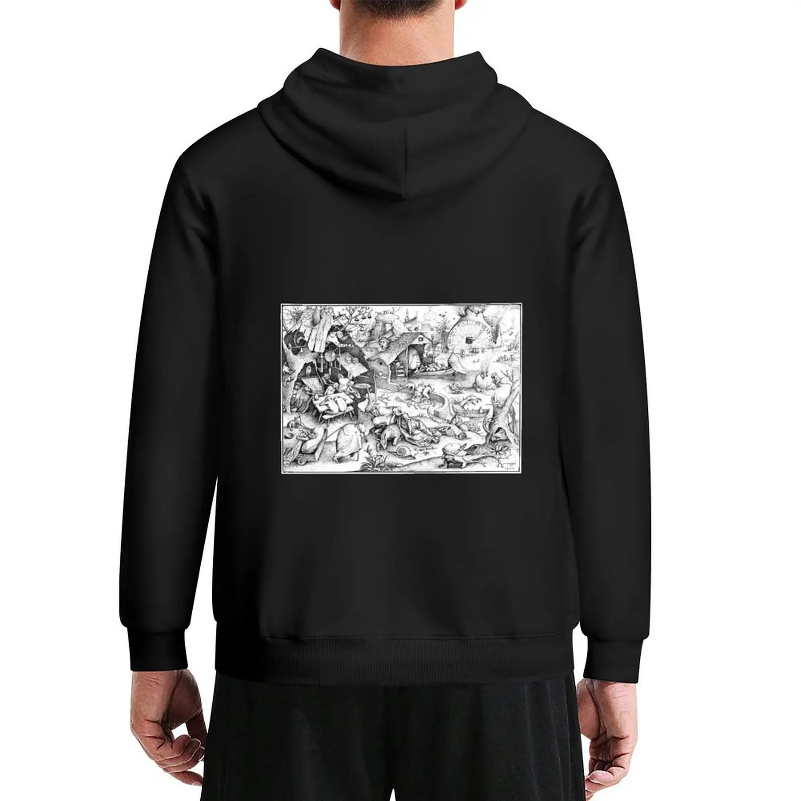 

HD. Sloth, by Pieter Bruegel the Elder . HIGH DEFINITION Hoodie men's sweat-shirt set men's clothing big size hoodie
