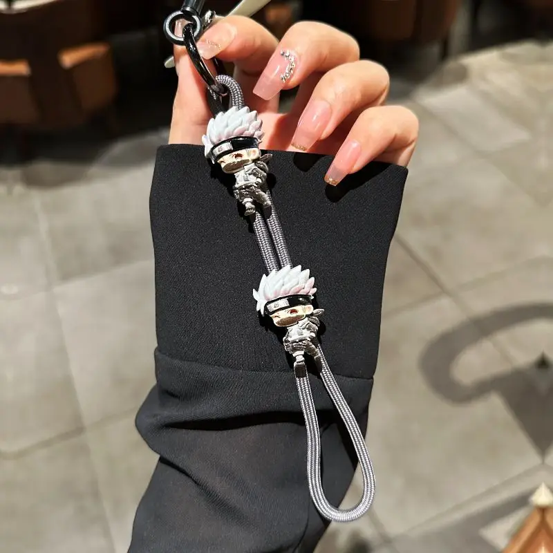 Lucu Naruto Hatake Kakashi Uchiha Sasuke Baru Kreatif Kartun Pola Ponsel Fashion Dekoratif Liontin untuk Pria dan Wanita