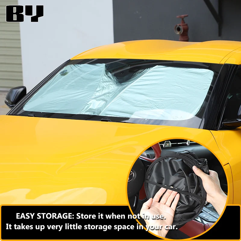 Car Windshield Sunshade Reflective Sunshade Car Interior Protective Sunshade Fit For Toyota GR Supra A90 2019-2022 Accessories