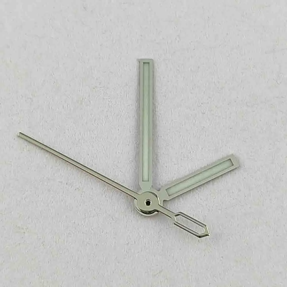 Часы NH35 Стрелки сине-зеленые Светящаяся указка мужские и женские стили размер 7,5*7,5*11,5 мм/9,5*14*14 мм