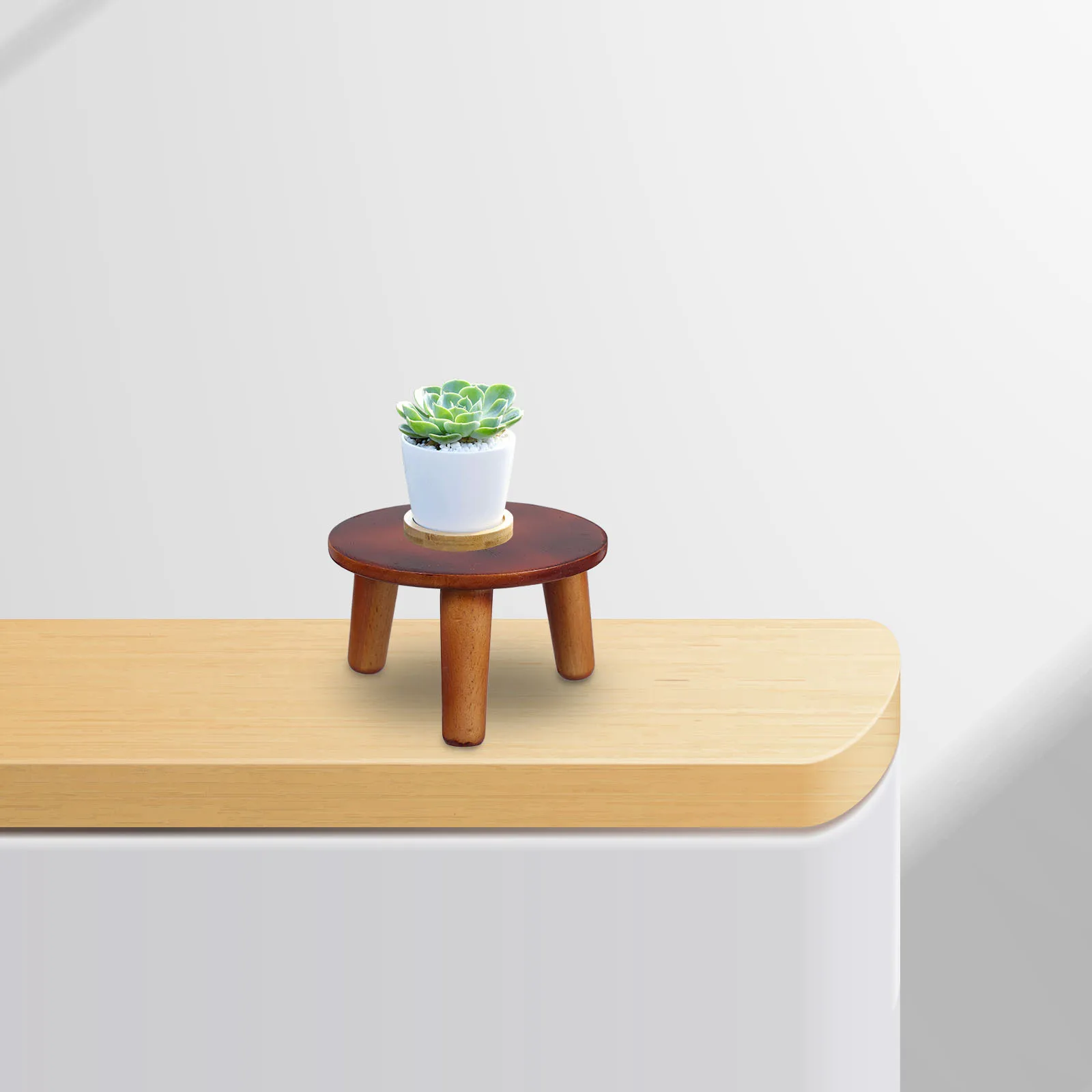 

Wooden Plant Stand Base Indoor Flowerpot Holder Household Modern Plant Pot Stand Bonsai Potted Flower Decorative Display Rack