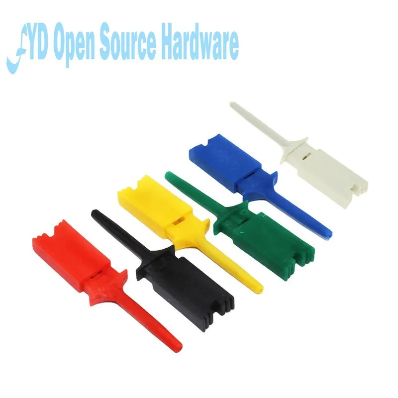 Patch Test Hook Logic Analyzer Clip Test Clip Wiring Hook Yellow / Green / Blue / Black / Red / White